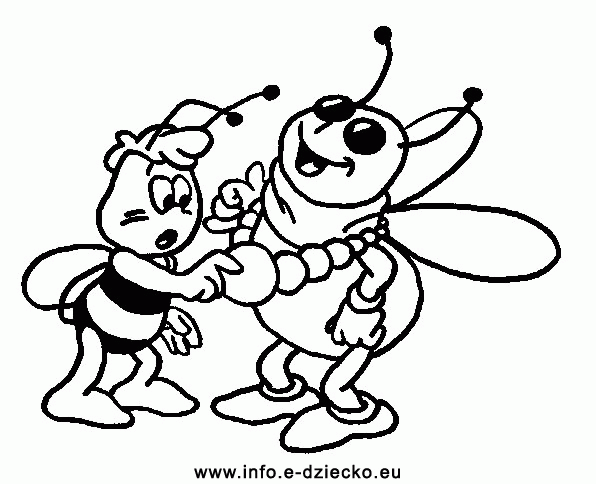 Pszczoły kolorowanki